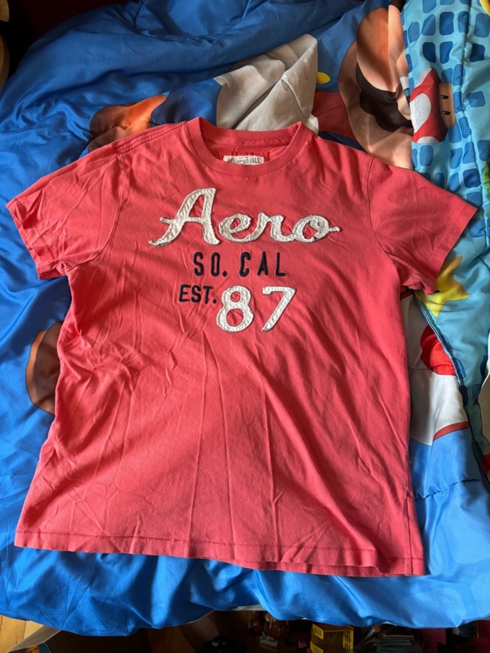 Men’s Aeropostale Aero So. Cal Est. 87 Coral Logo Tee